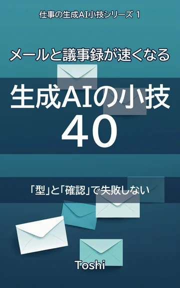 メールと議事録が速くなる 生成AIの小技40の表紙